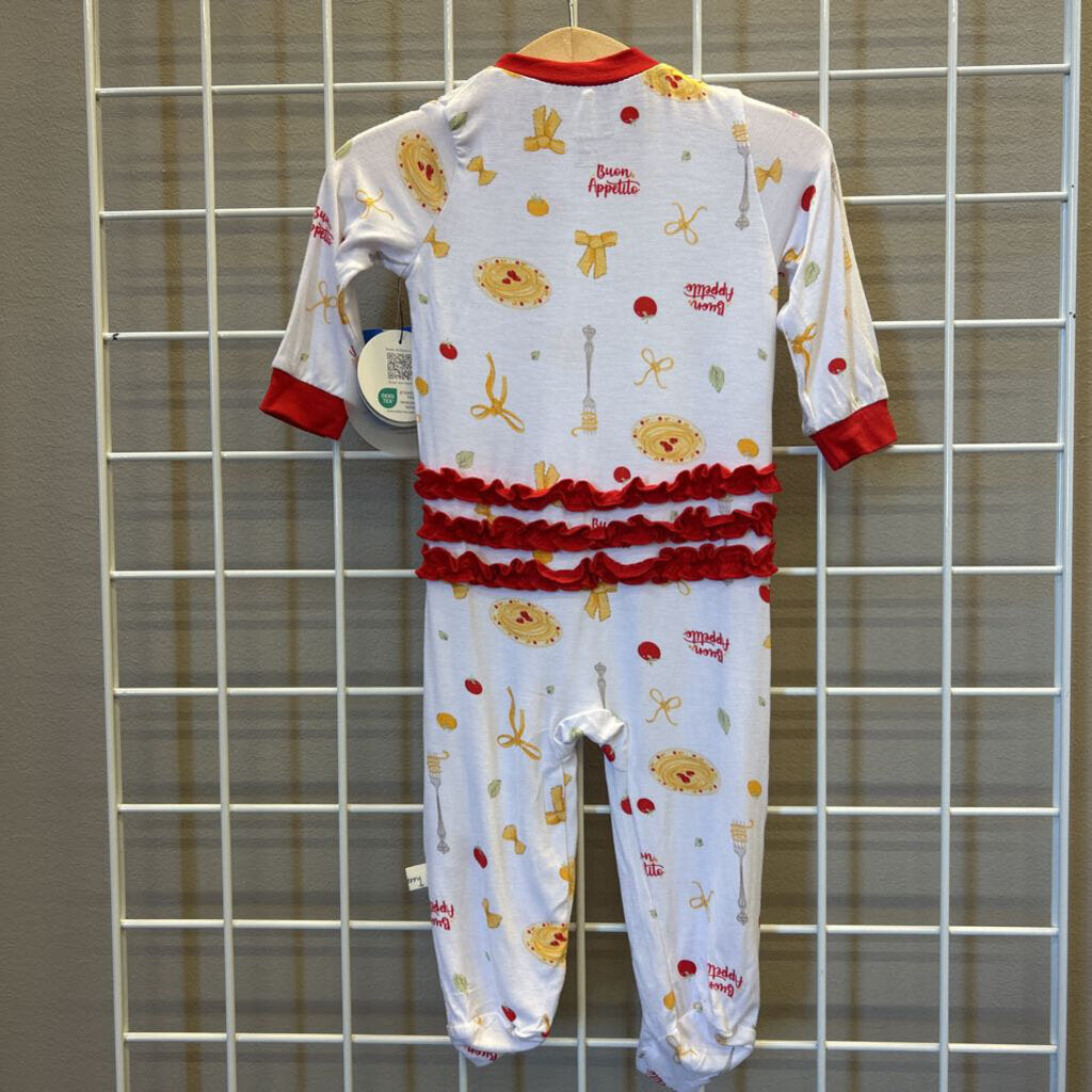 NWT Milkberry Rayon from Bamboo Pasta Zip Sleeper - 3/6m