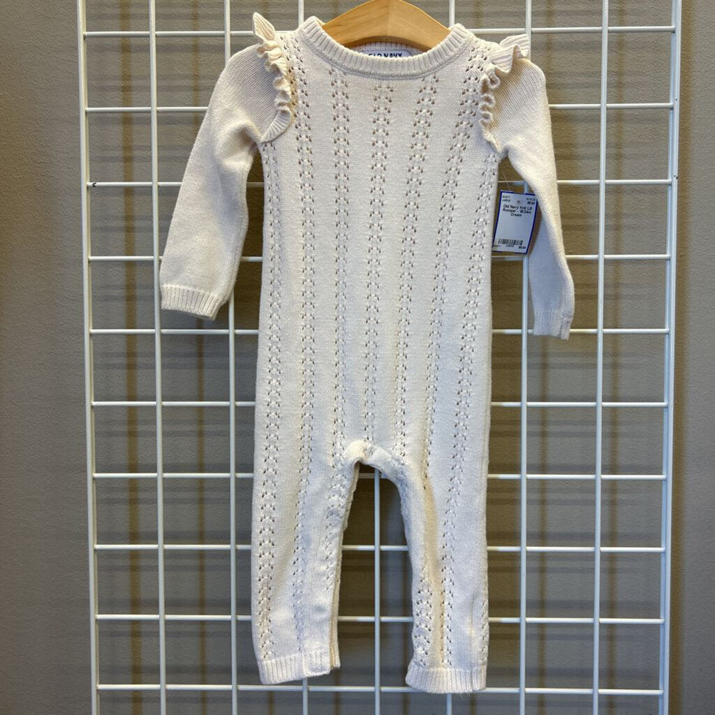 Old Navy Knit LS Romper - 18/24m