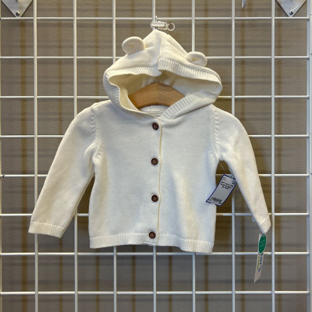 NWT Carter's Knit Hoodie Cardigan - 12m
