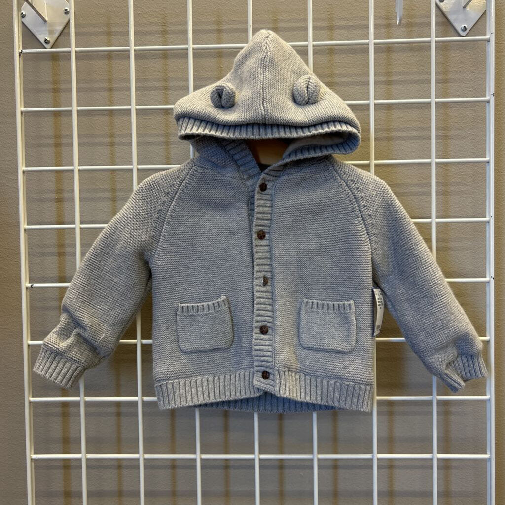 Janie & Jack Sherpa Lined Cardigan - 12/18m