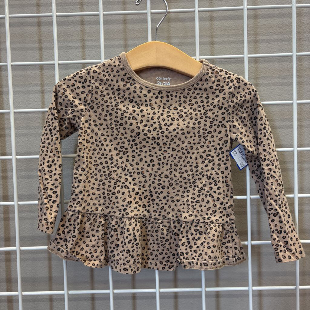 Carter's Leopard LS Tee - 2T