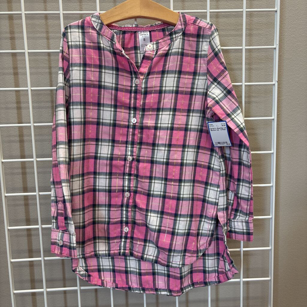 Carter's Sparkle LS Button Up - 8