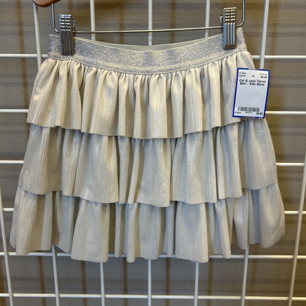 Cat & Jack Tiered Skirt - 6/6x