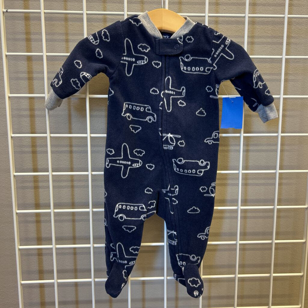 Carter's Fleece Plane Zip Sleeper - 3m