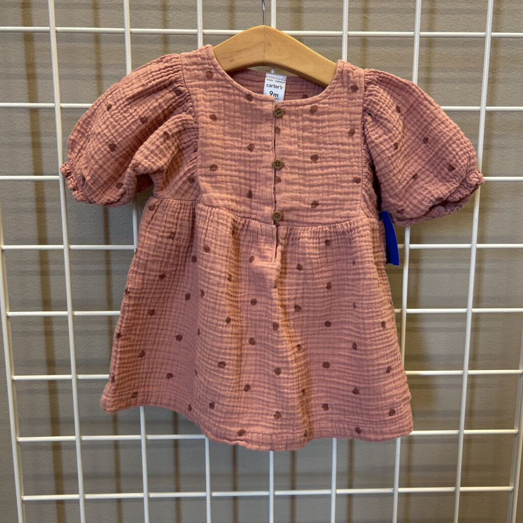 Carter's Linen Dot SS Drewss - 9m