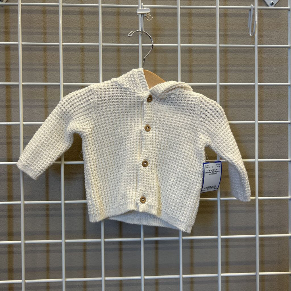 Carter's Knit Hoodie Cardigan - 3m