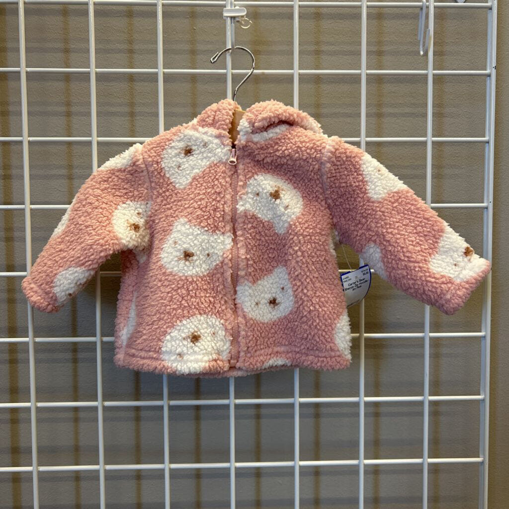 Carter's Bear Sherpa Zip Hoodie - 3m