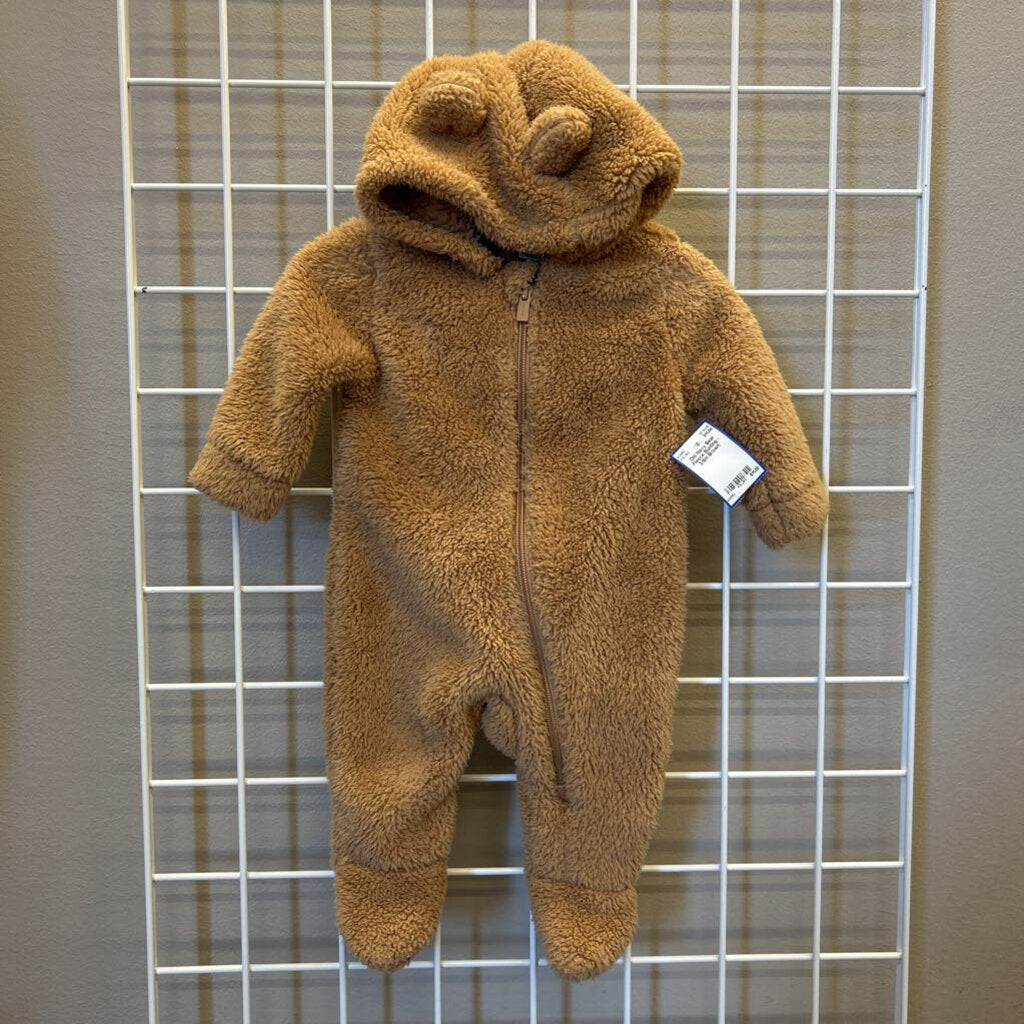 Old Navy Bear Fleece Bunting - 3/6m