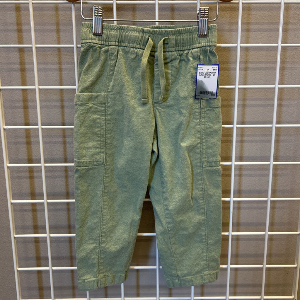 Baby Gap Pull On Linen Pants - 2T