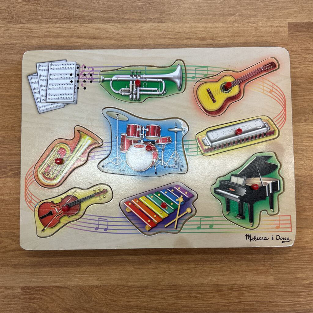 Melissa & Doug Peg Puzzle - Instrument Sounds