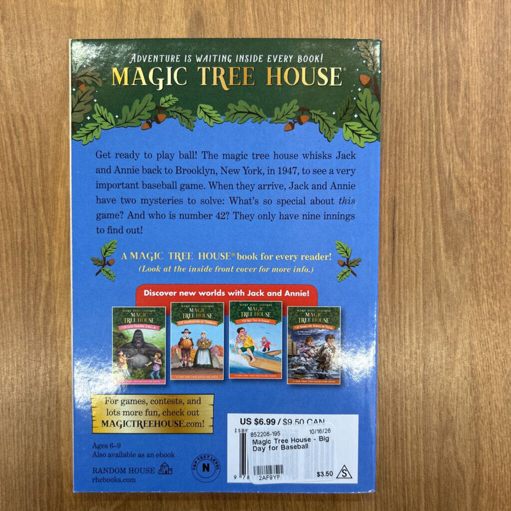 Magic Tree House - Big Day for Baseball