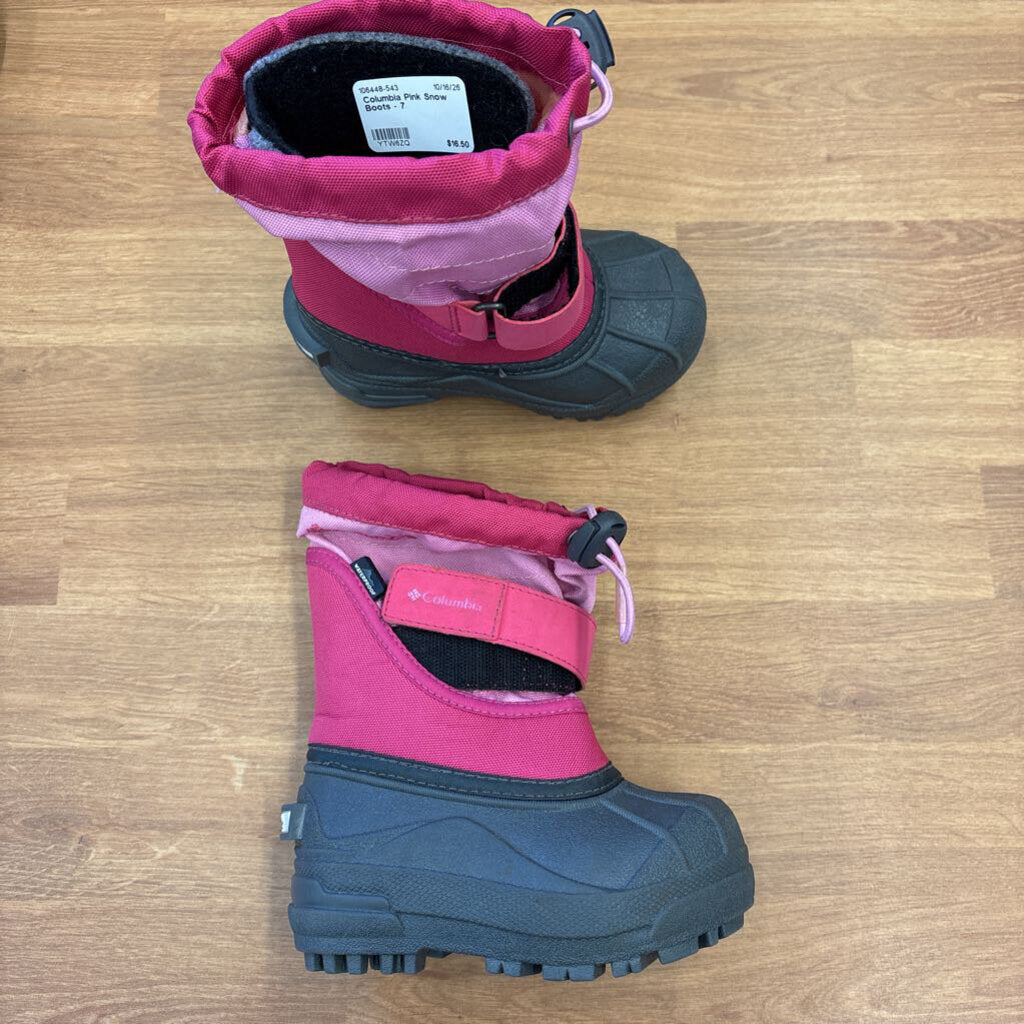 Columbia Pink Snow Boots - 7