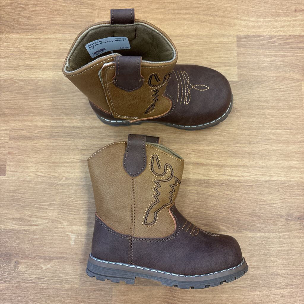 Brown Cowboy Boots - 6