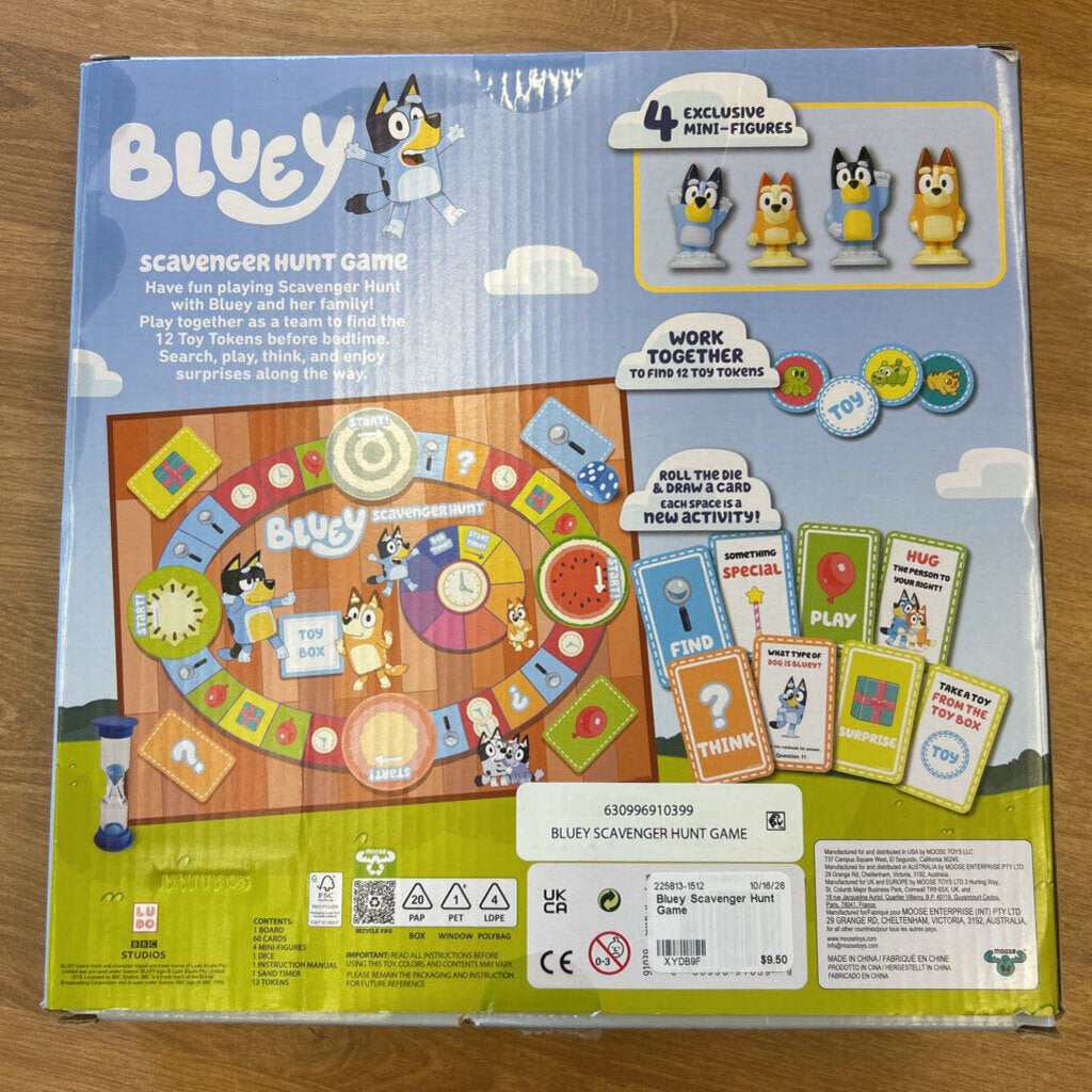 Bluey Scavenger Hunt Game