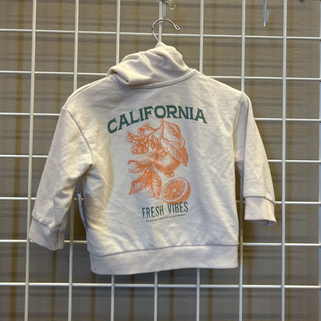 Cat & Jack Fresh Vibes Zip Hoodie - 12m