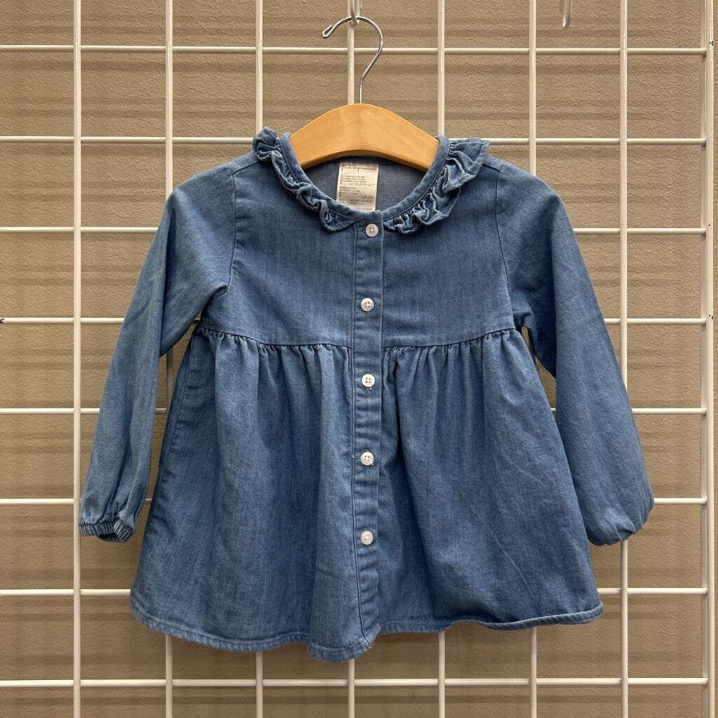 First Impressions Denim LS Top - 24m