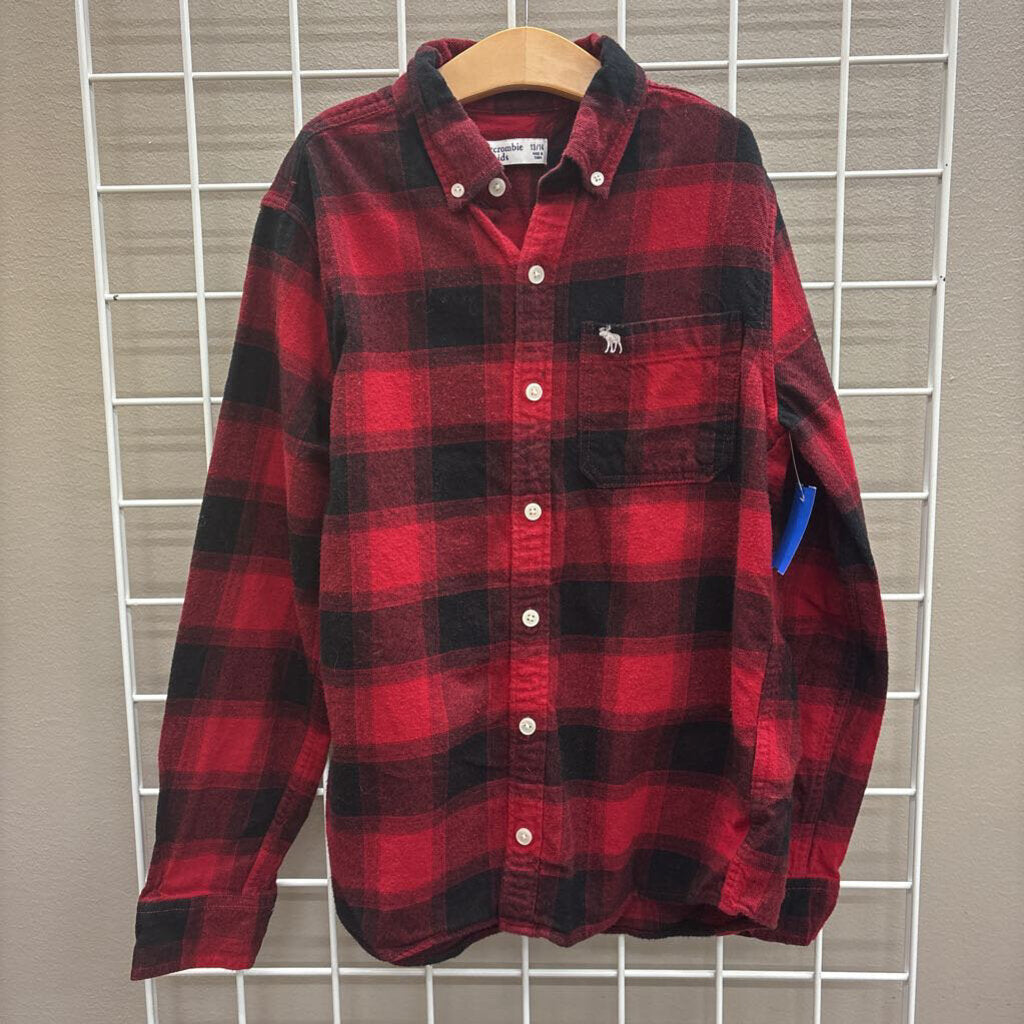 Abercrombie & Fitch Plaid LS Button Up - 13/14