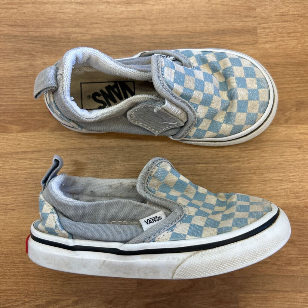 Vans Blue Check Sneakers (wear) - 7