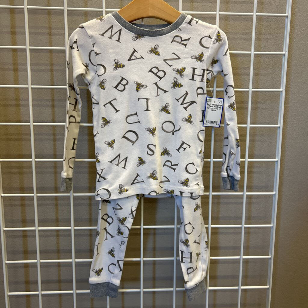 Burt's Bees Letters 2 Piece PJ (Small mark on back) - 3T