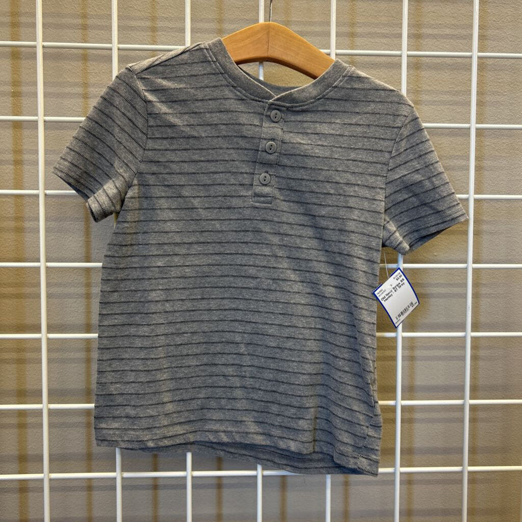 Old Navy Stripe SS Henley - 5T