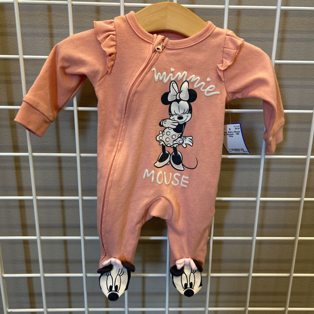 Disney Baby Minnie Zip Sleeper - NB