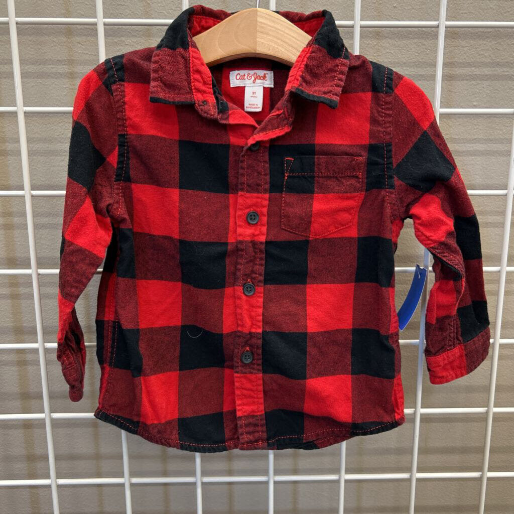 Cat & Jack LS Button Up - 2T