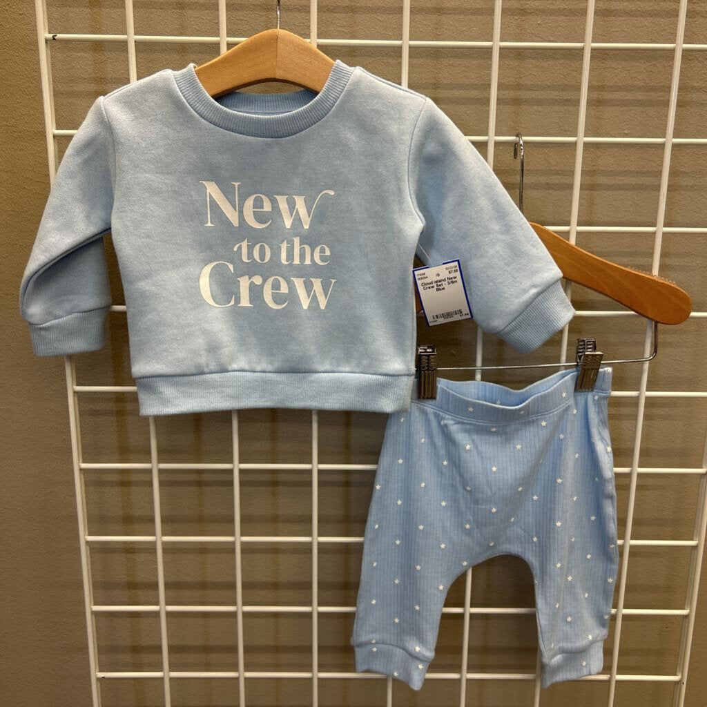 Cloud Island New Crew Set - 3/6m