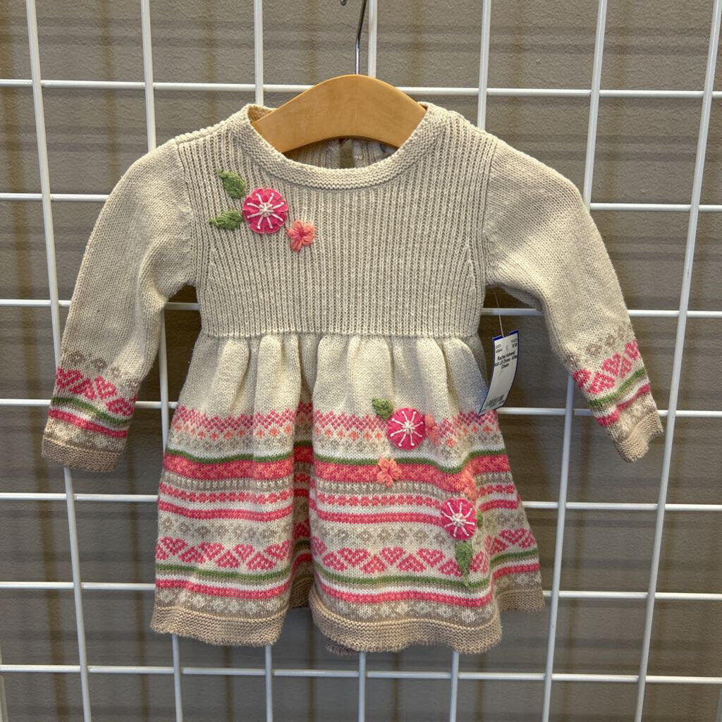Rachel Ashwell Knit LS Dress - 6/9m