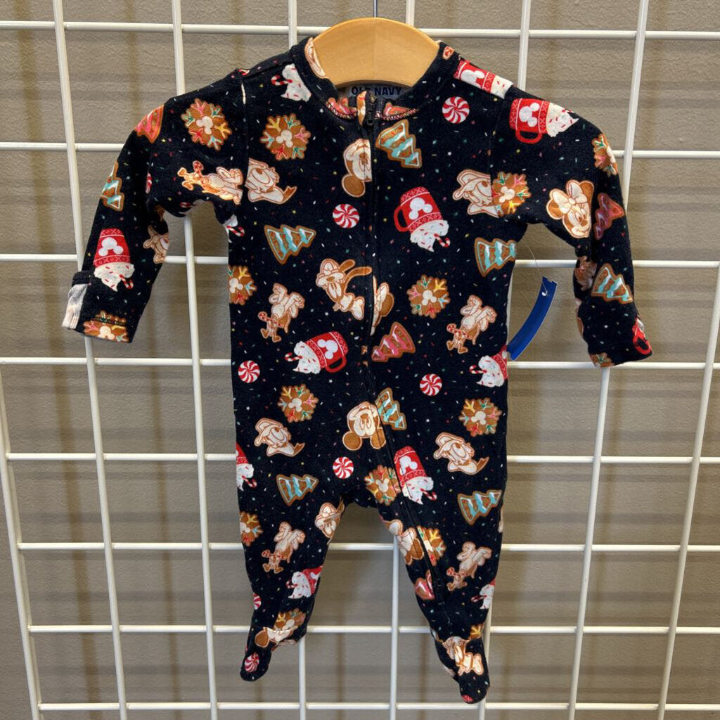 Old Navy Disney Holiday Zip Sleeper - 0/3m