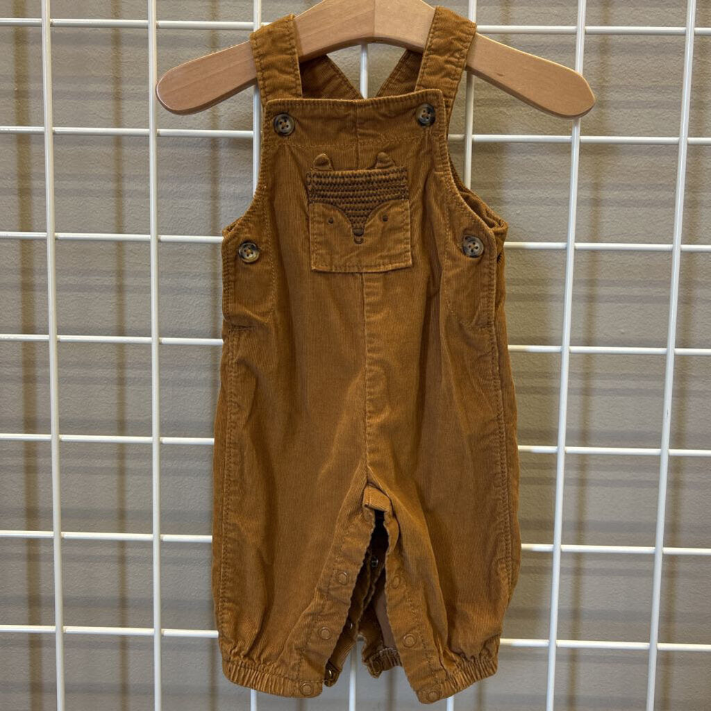 Carter's Fox Corduroy Overalls - 3m
