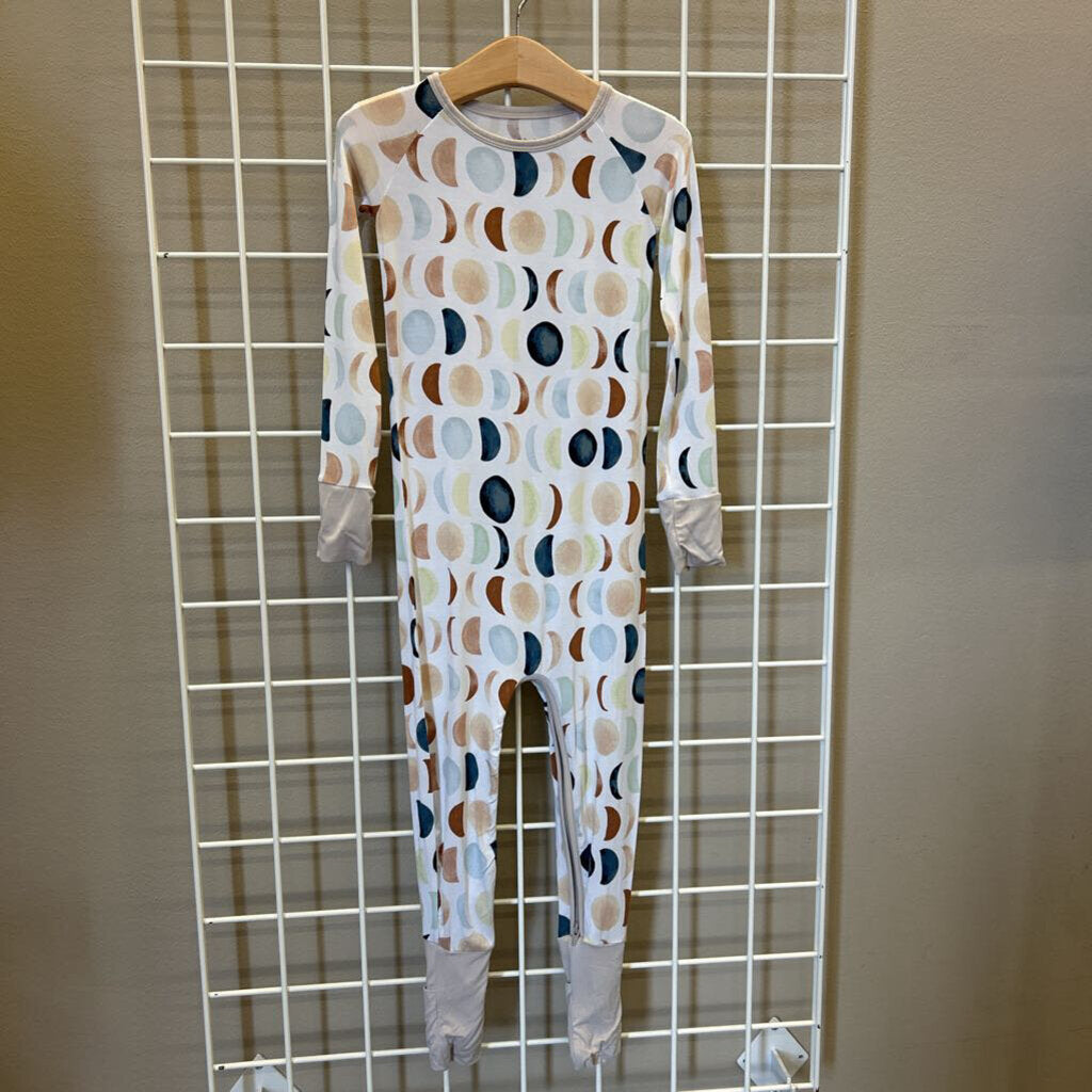 Little Sleepies Bamboo Moon Zip Romper - 3T