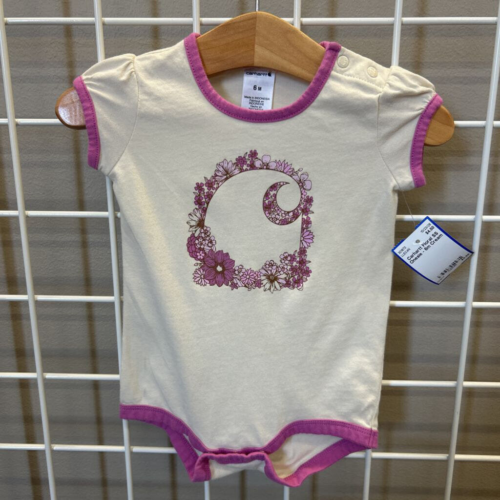 Carhartt Floral SS Onesie - 6m