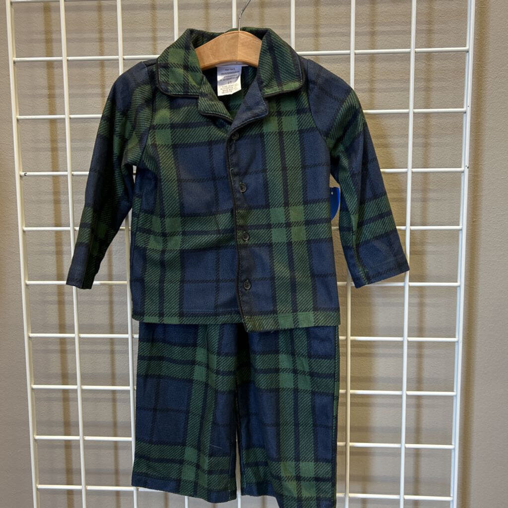 Komar Kids Plaid Pj Set - 2T