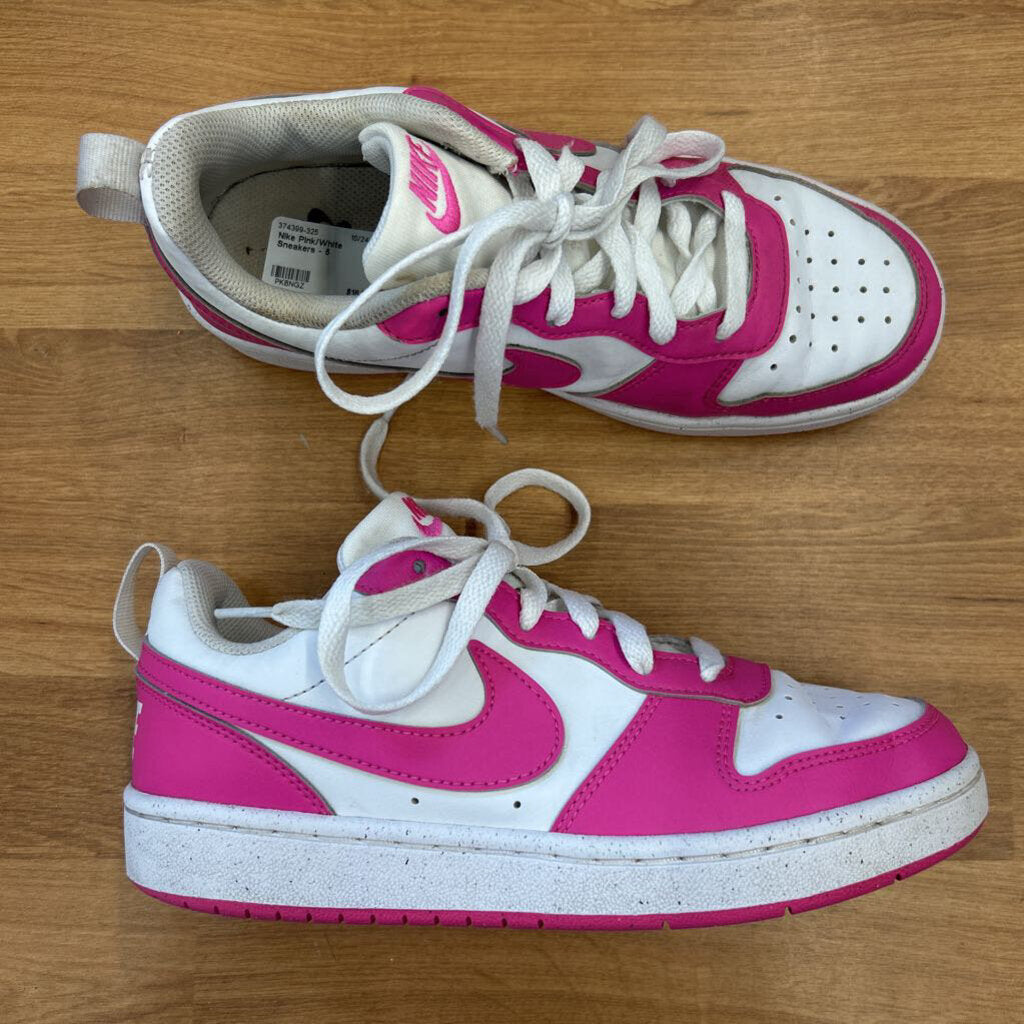Nike Pink/White Sneakers - 5