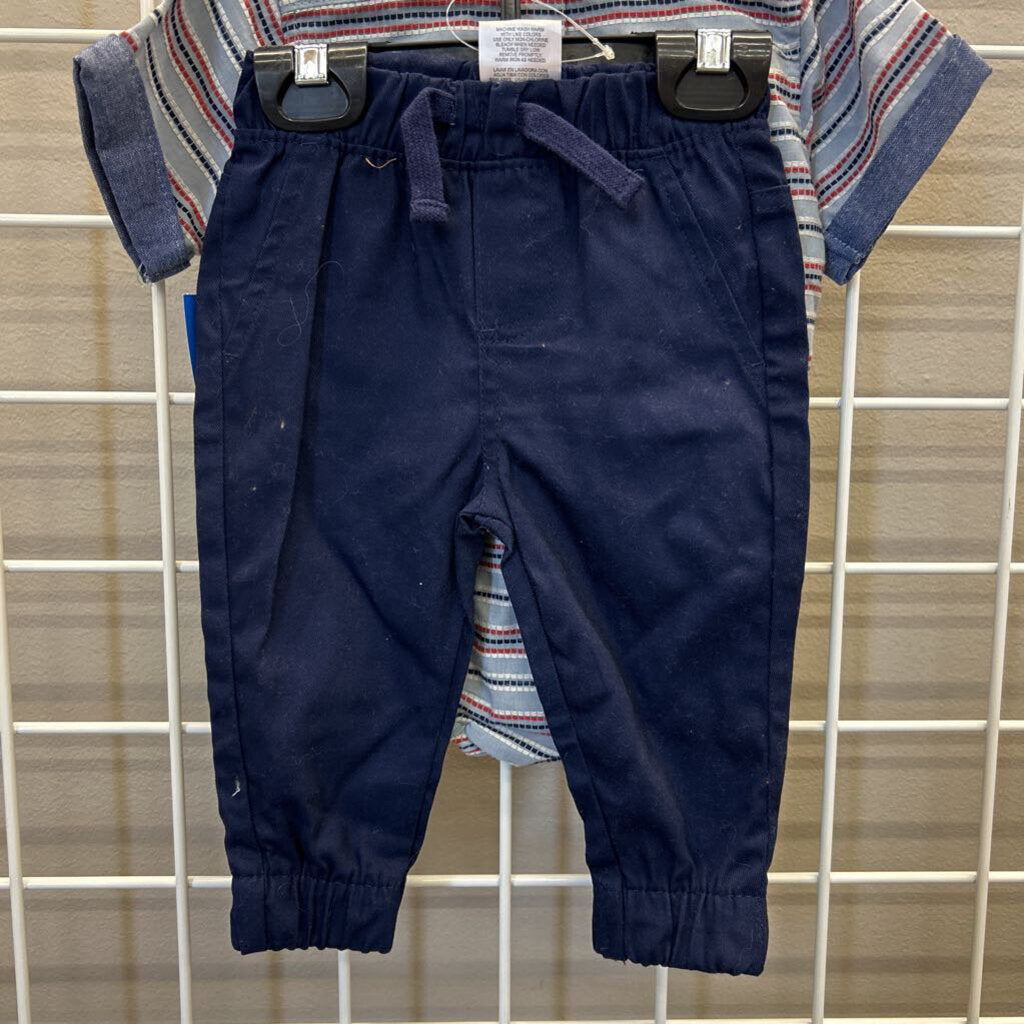 NWT Ben Sherman SS Button Up / Pants Set - 3/6m
