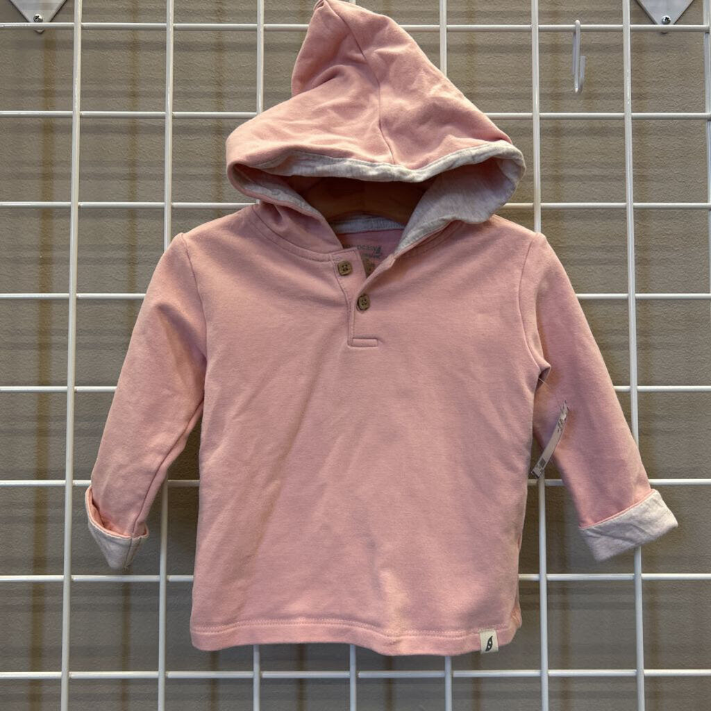 Easy Peasy LS Hoodie Tee - 12m