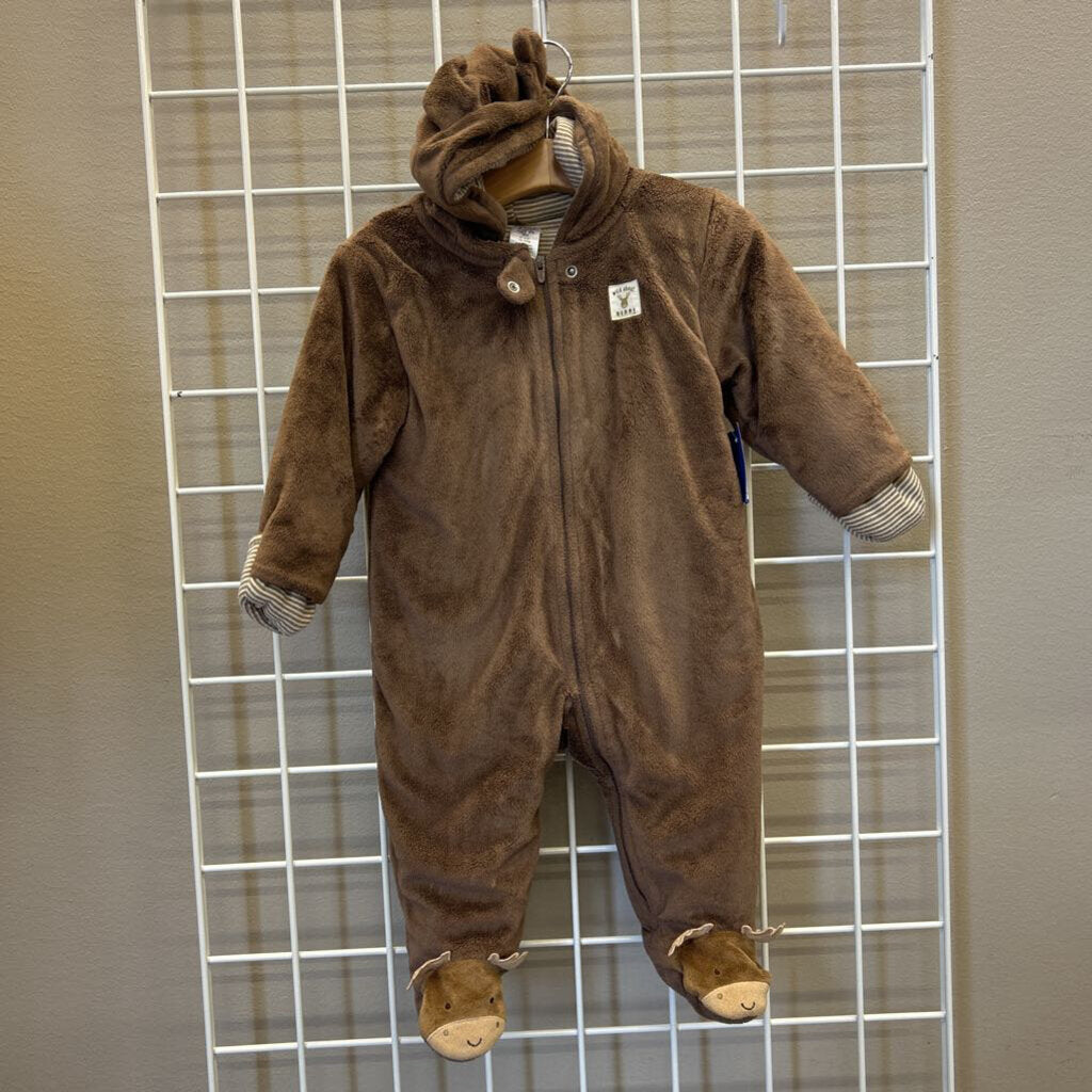 Carter's Moose Fleece Bunting (wear inside) - 9m