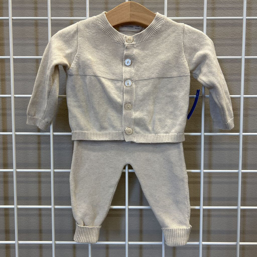 Quincy Mae Knit Two Pc Set - 3/6m