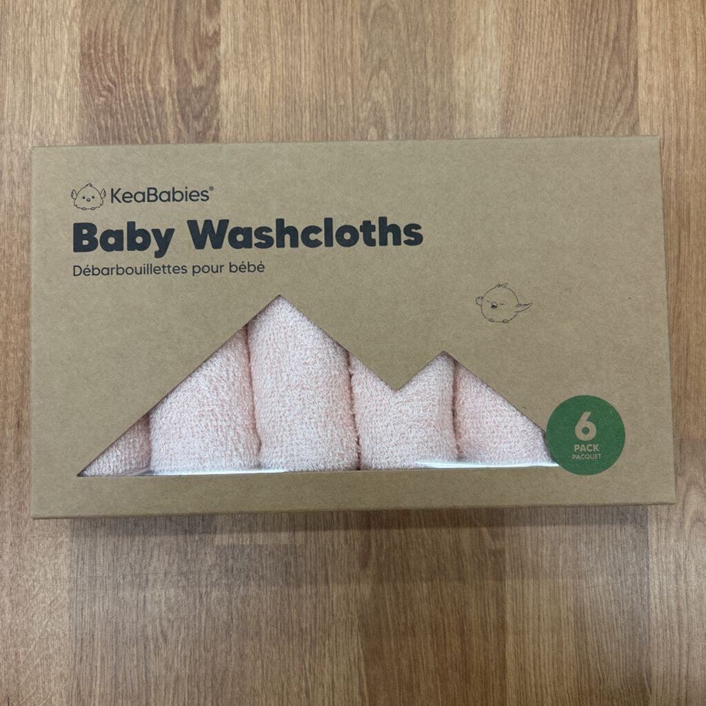NEW KeaBabies Washcloths - 6 Pack