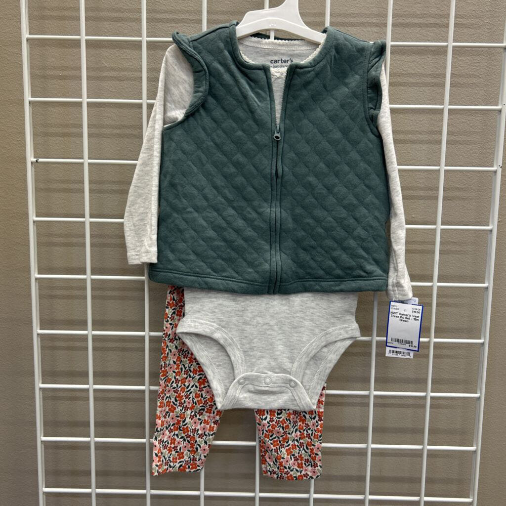 NWT Carter's Vest Three Pc Set - 18m
