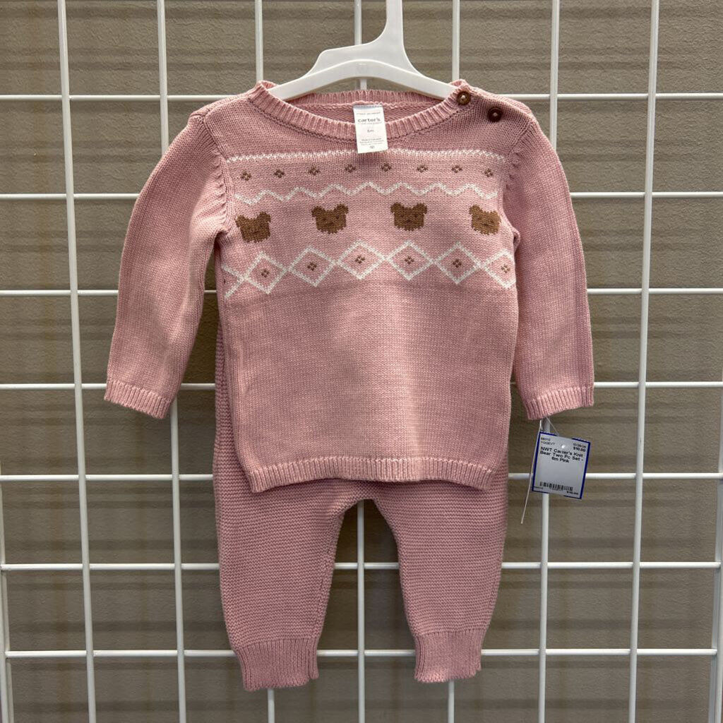 NWT Carter's Knit Bear Two Pc Set - 6m