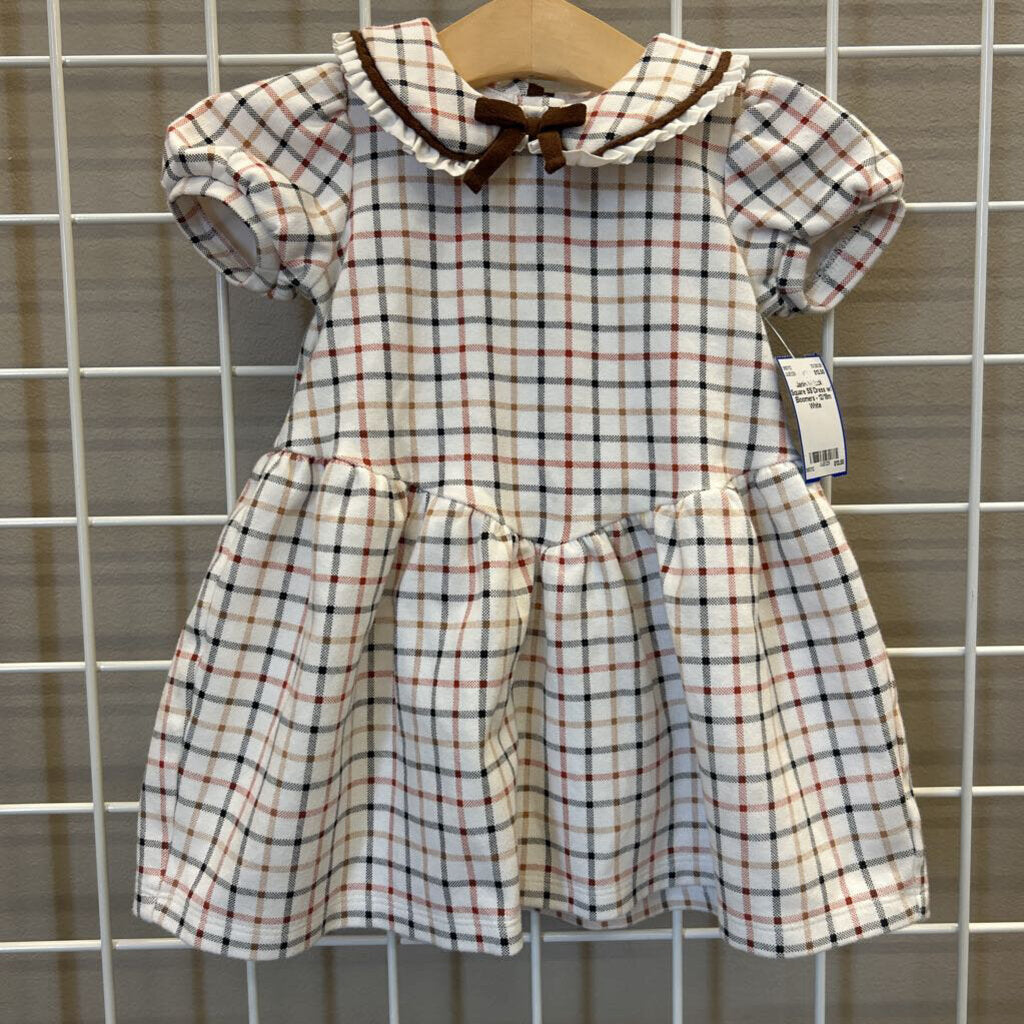Janie & Jack Square SS Dress w/ Bloomers - 12/18m