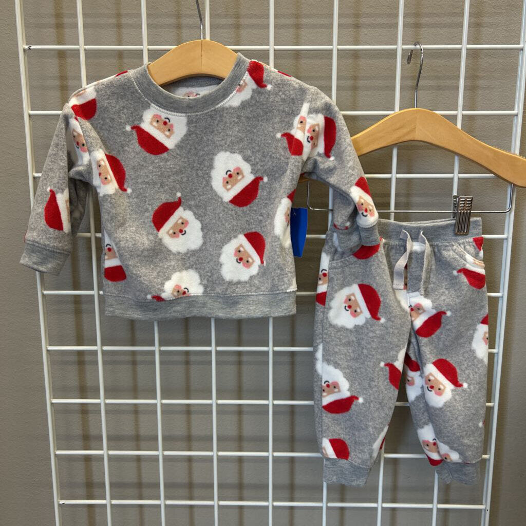 Carter's Fleece Santa Two Pc Set - 9m