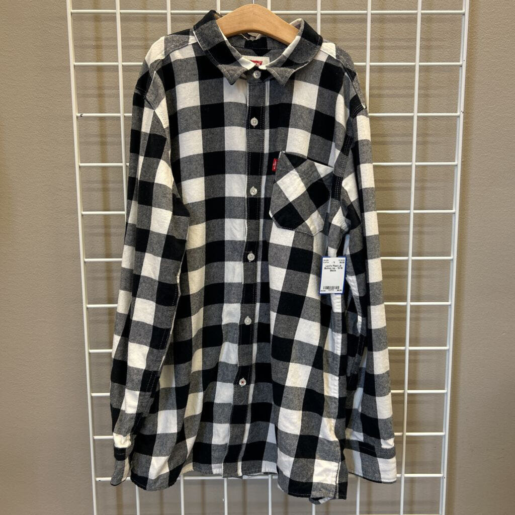 Levi's Plaid LS Button Up - 13/15