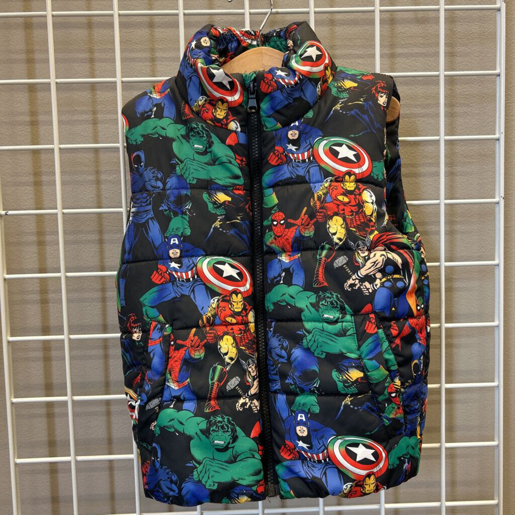 H&M Marvel Puffer Vest - 5T/6