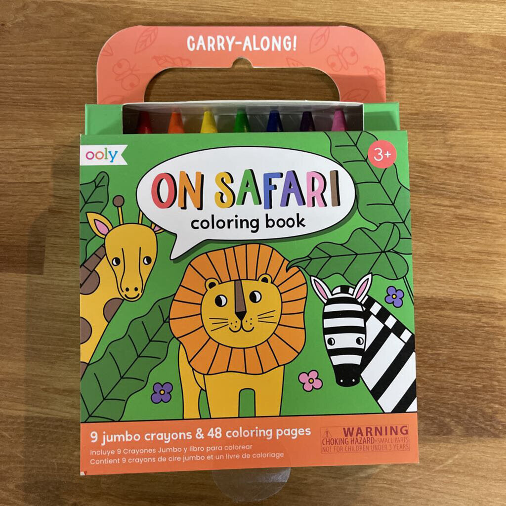 Carry Along Crayon & Coloring Kit - Safari