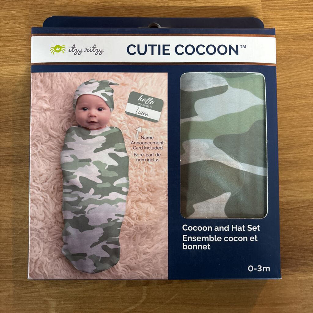 Itzy Ritzy Cutie Cocoon - Camo