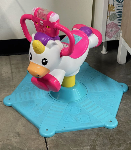 Fisher Price Bounce and Spin Unicorn