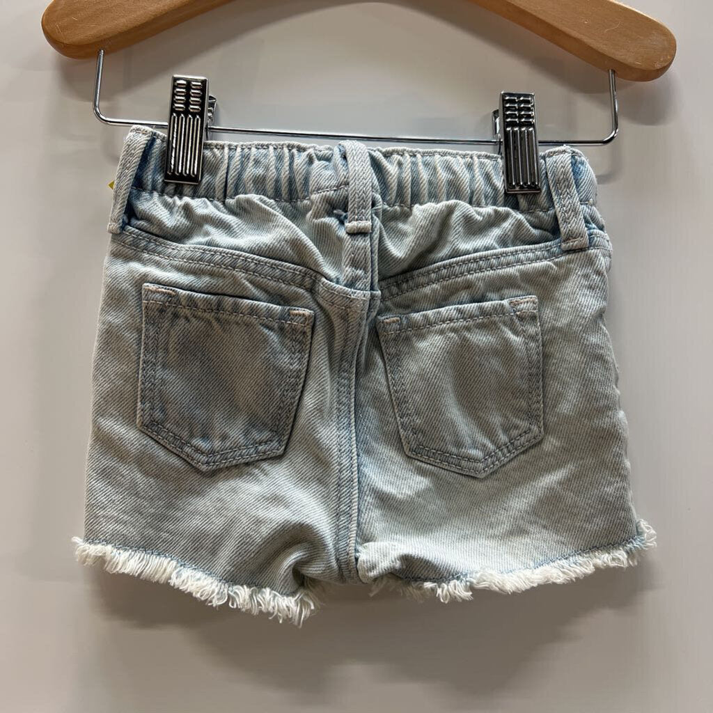 Frayed Denim Shorts