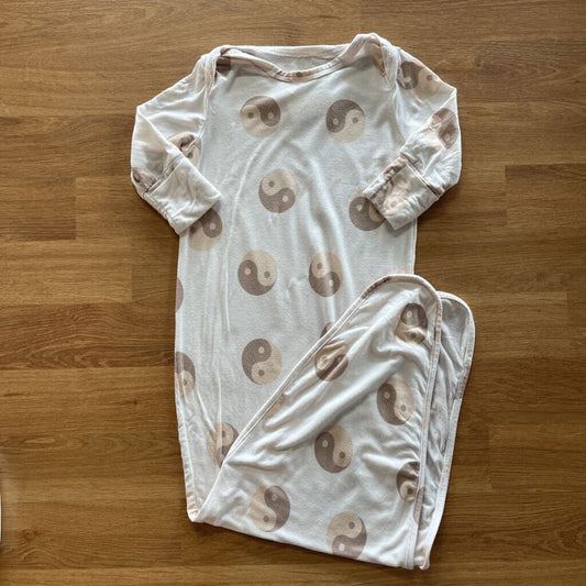 Forever French Baby Peace Bamboo Gown - NB